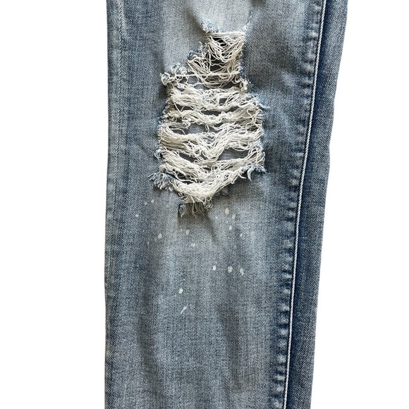 Judy Blue Destroyed Bleach Splatter Boyfriend (82169) Size 11/30 - Picture 6 of 16